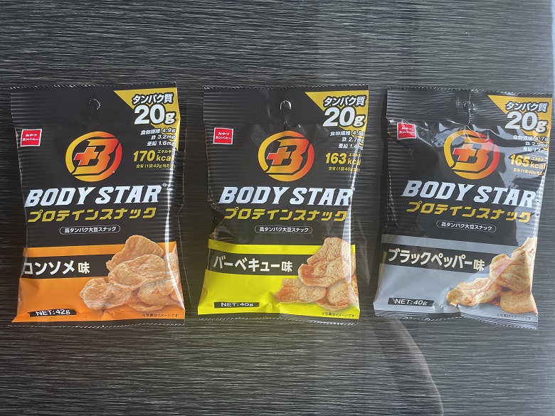 プロテインスナック　表の3種